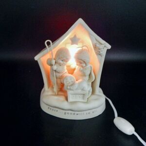 Dept 56 Snowbabies Holiday Gifts Peace And Goodwill To All Lighted Nativity